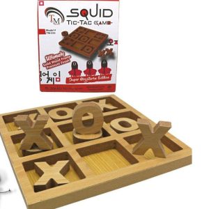 Wooden Squid Tic Tac Game